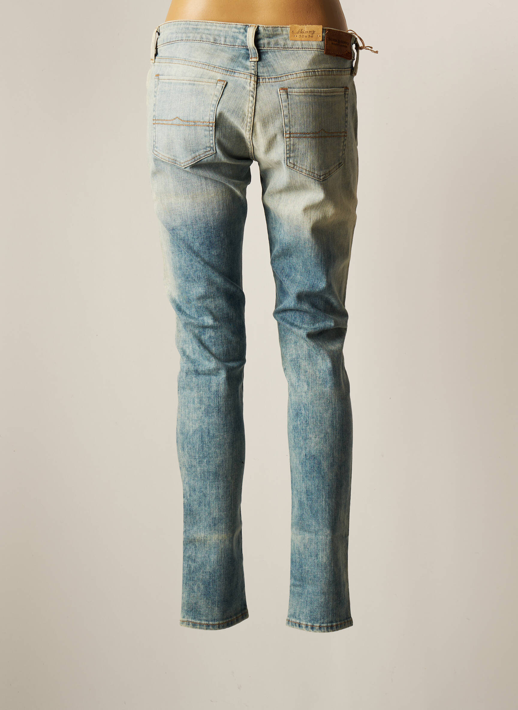 Ralph Lauren Jeans Coupe Slim Femme couleur bleu