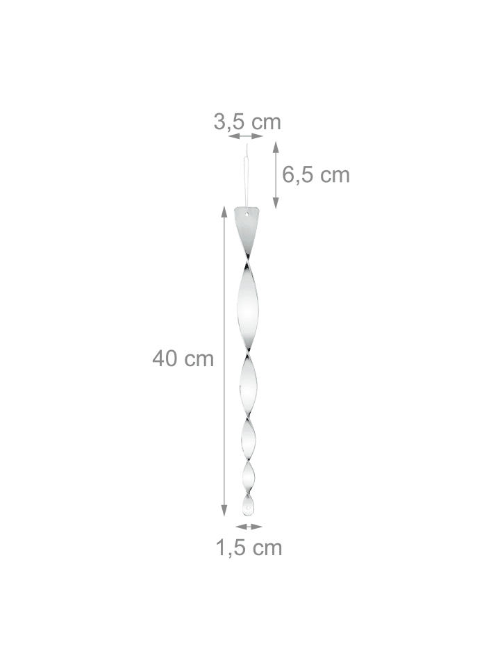 relaxdays 25 x Vogelabwehr Spiralen in Silber günstig kaufen onesize