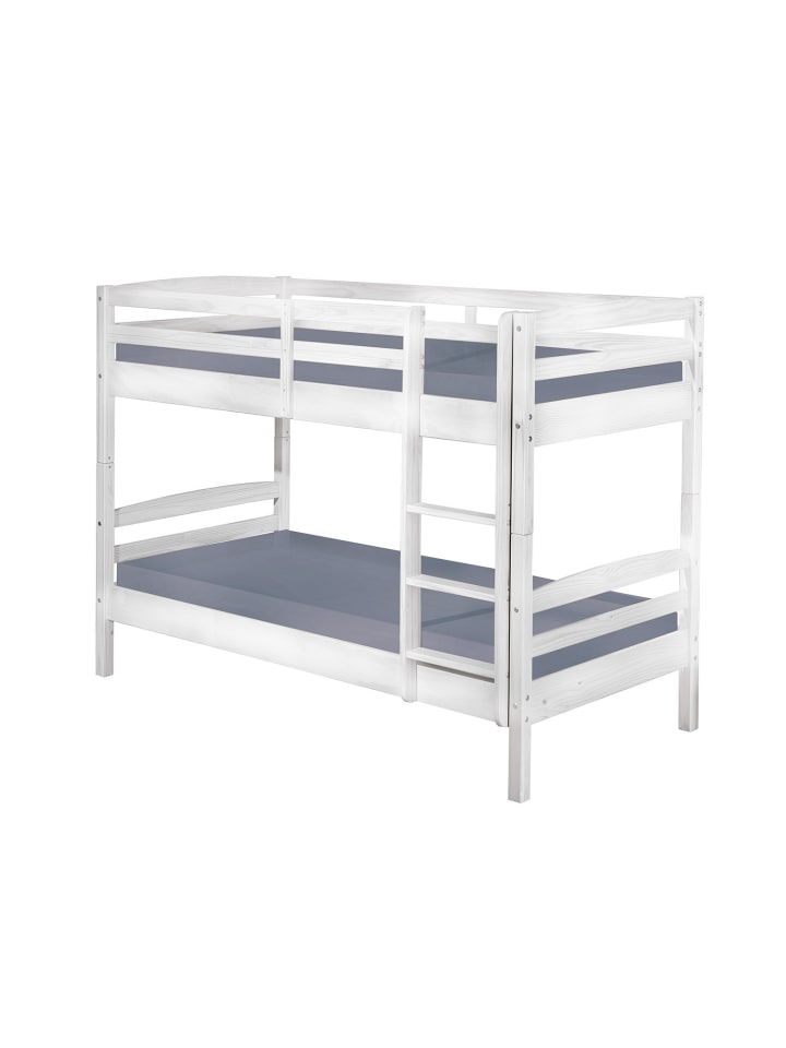 ebuy24 Etagenbett Ancki Weiß 210 x 102 cm günstig kaufen onesize
