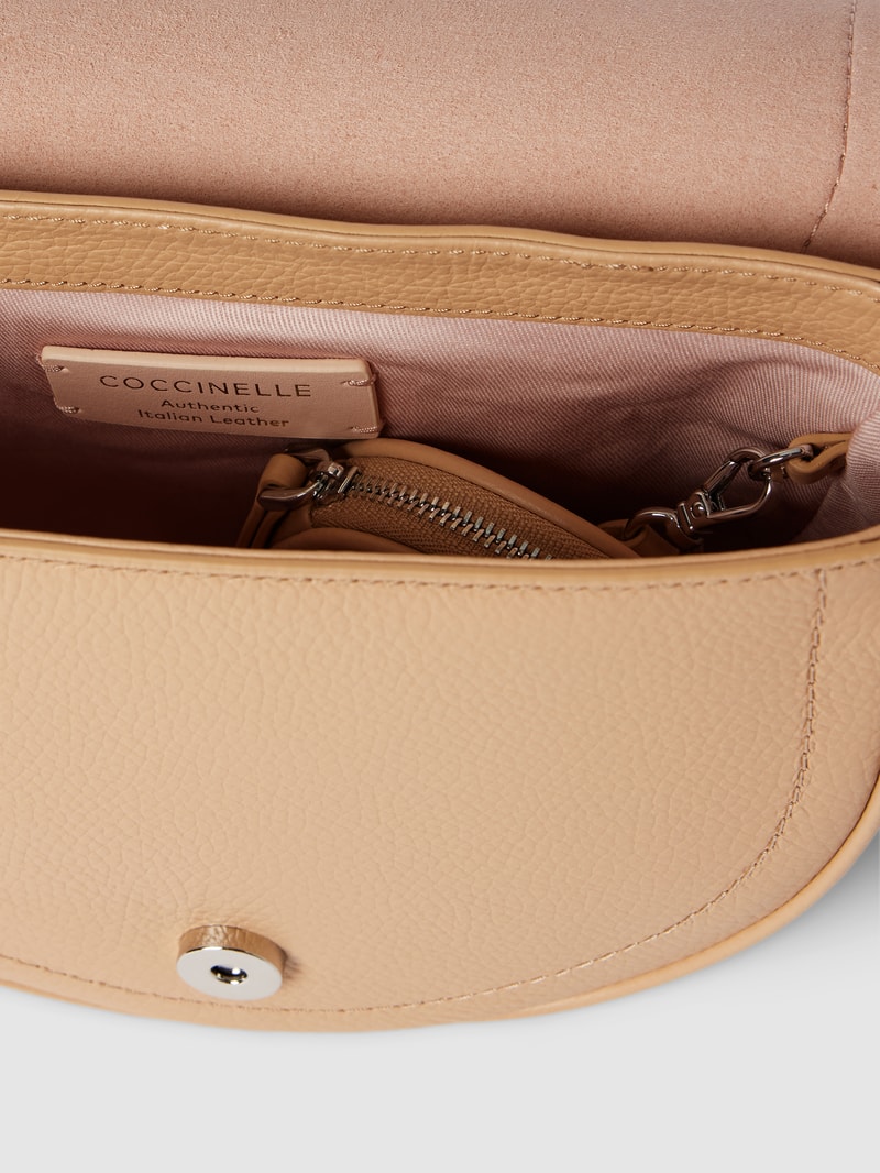 Saddle Bag mit Label-Detail Modell 'BLAIRE' in beige