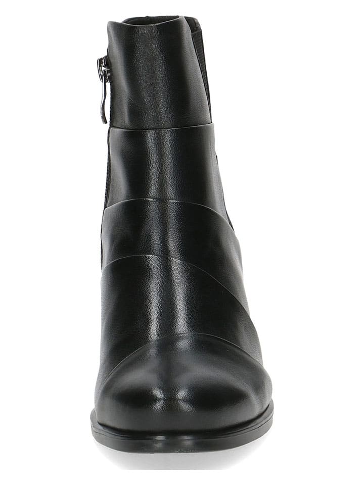 Caprice Leder-Stiefeletten in Schwarz günstig kaufen