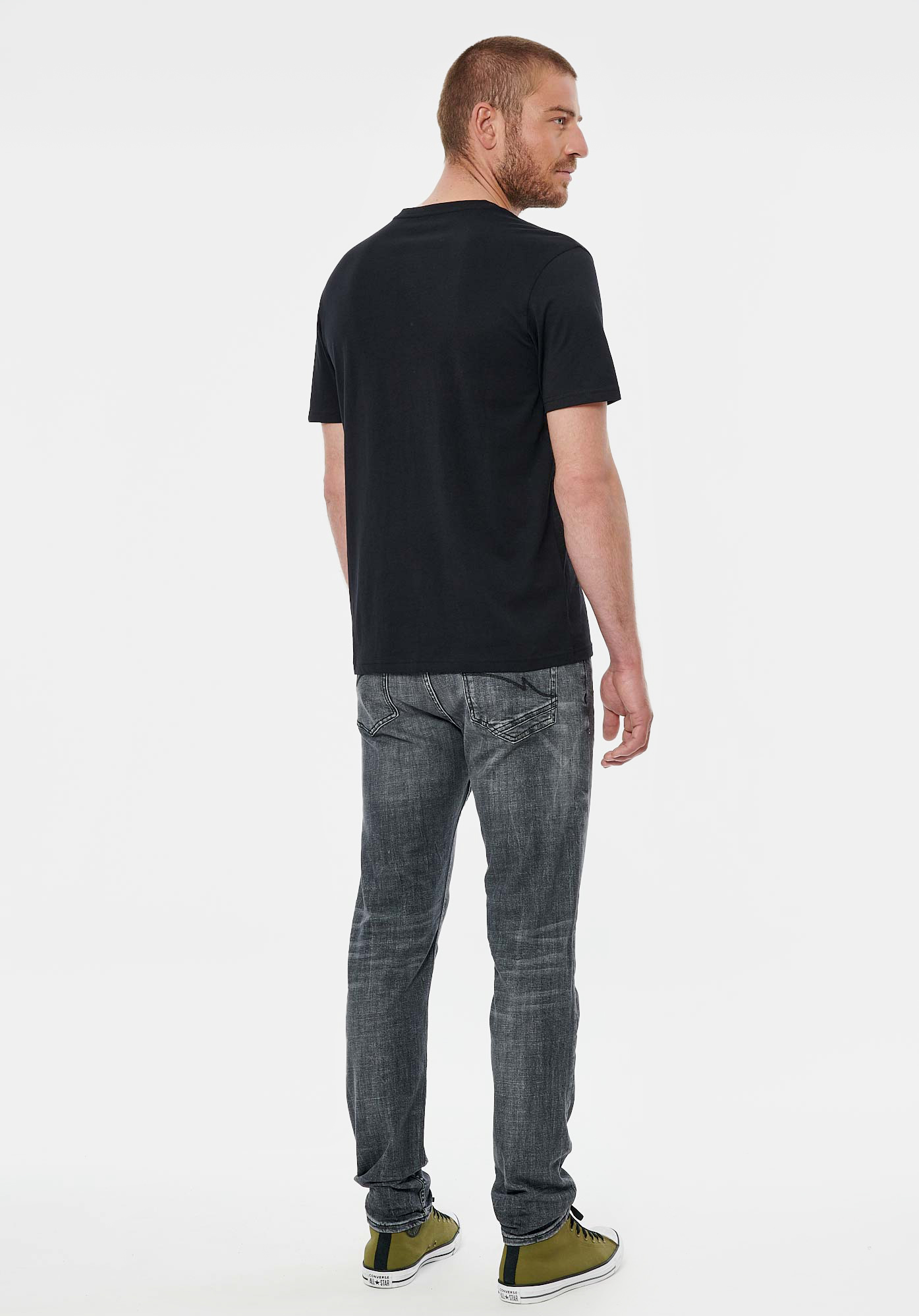 SETER  T-shirt noir homme 100% coton bio