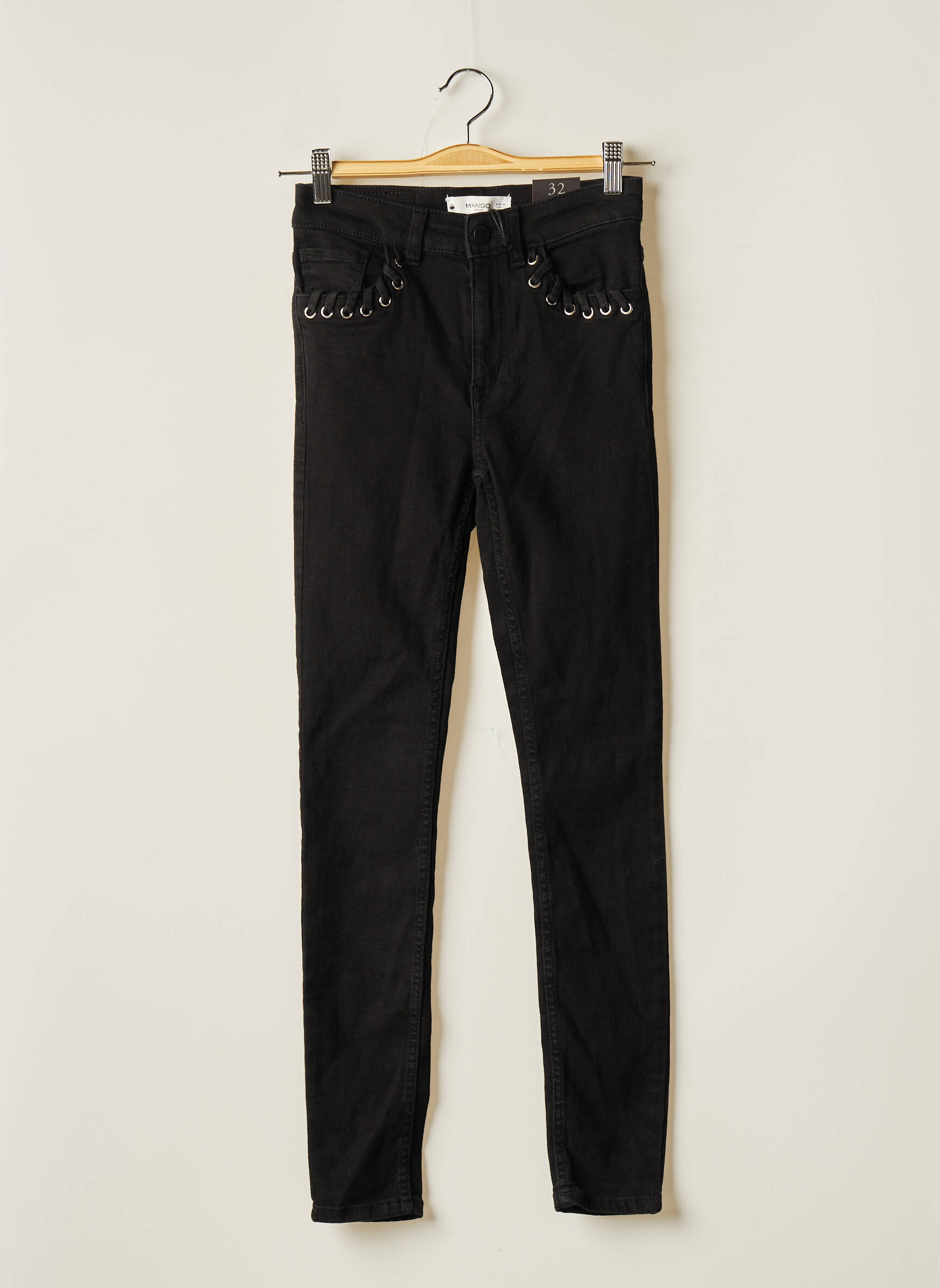Mango Jeans Coupe Slim Femme couleur noir