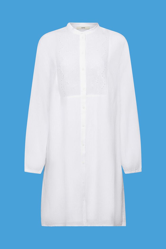 Besticktes Hemdblusenkleid