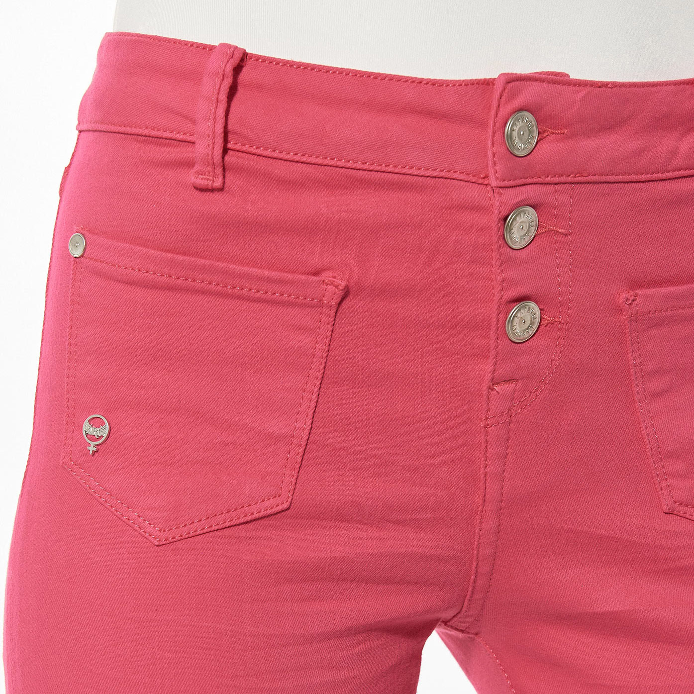 LOLI   Corsaire/Pantacourt slim fushia Femme