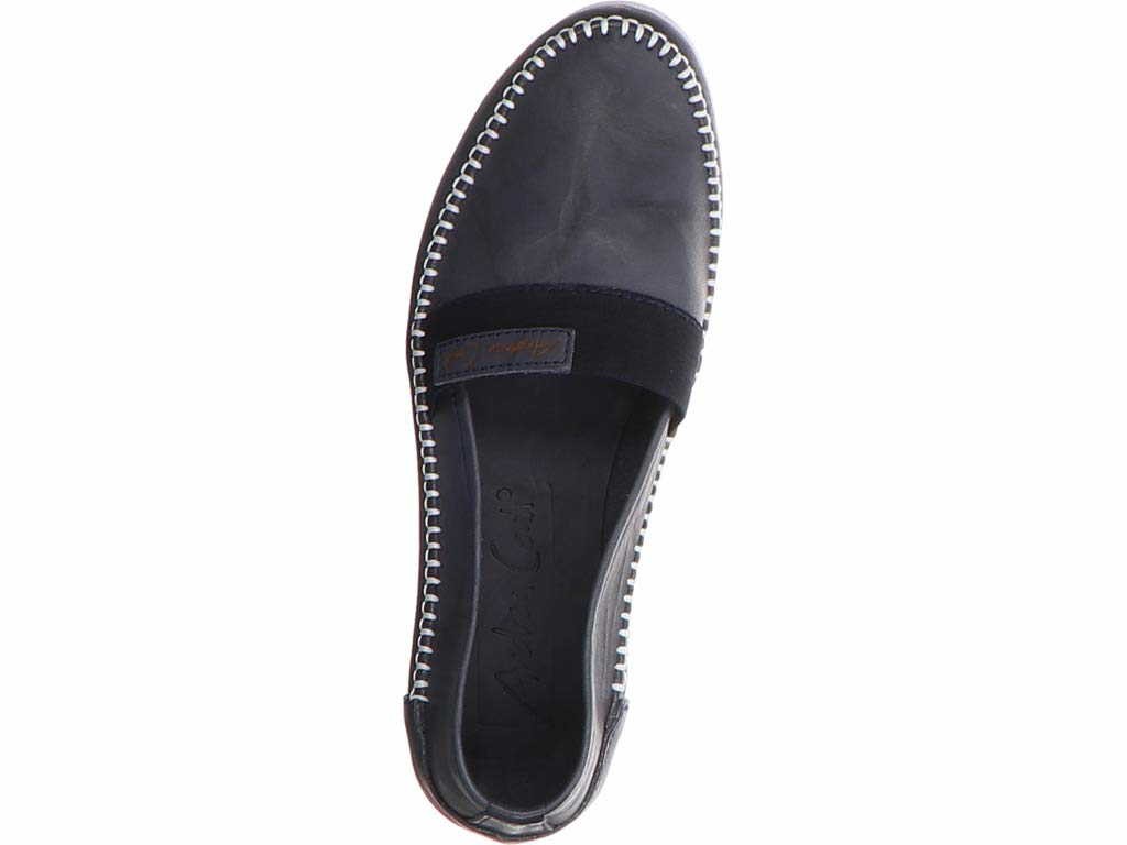 ESGANO Klassische Slipper blau Da.-Slipper