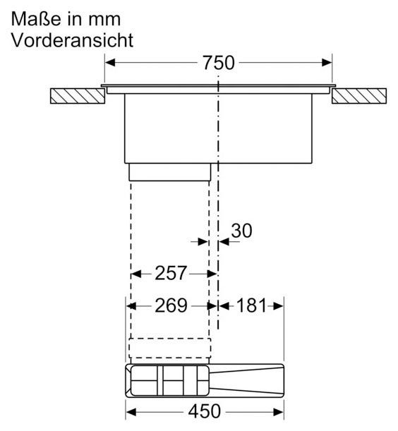 NEFF Kochfeld mit Dunstabzug N 50 T48CB1AX2