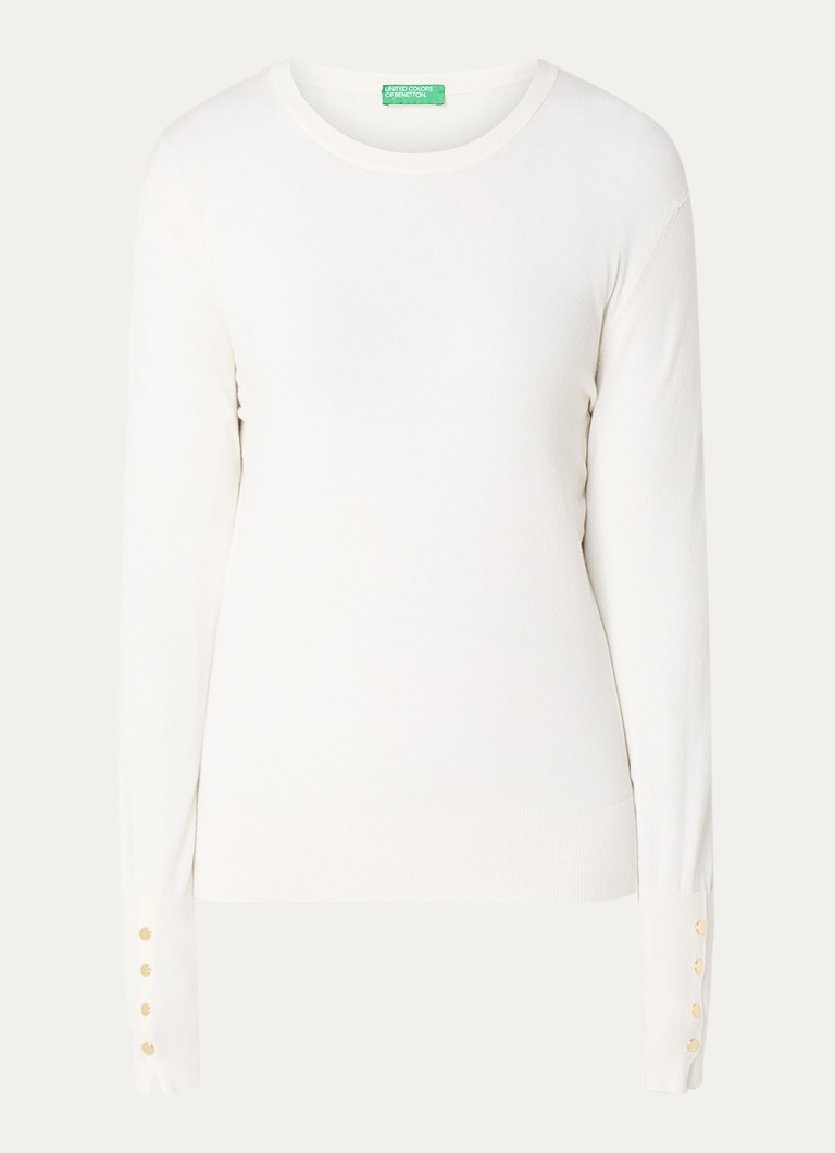 Suéter Benetton de malha fina com elasticidade