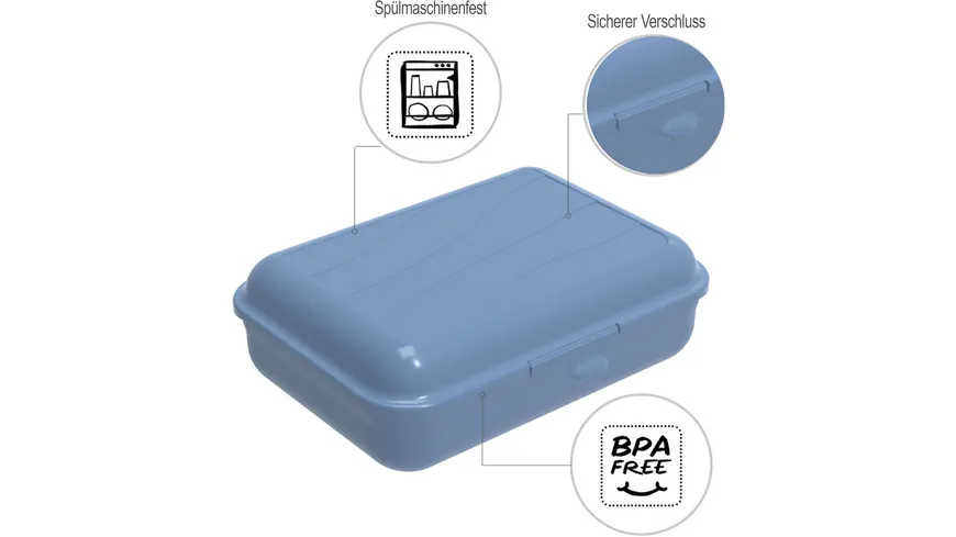 rotho Brotdose Funbox 1,25l horizon blue