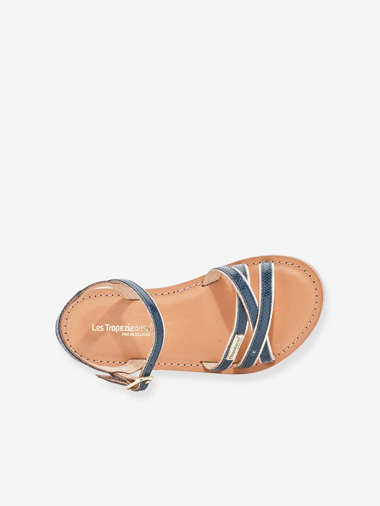 Sandales cuir enfant Belix LES TROPEZIENNES® PAR M. BELARBI marine