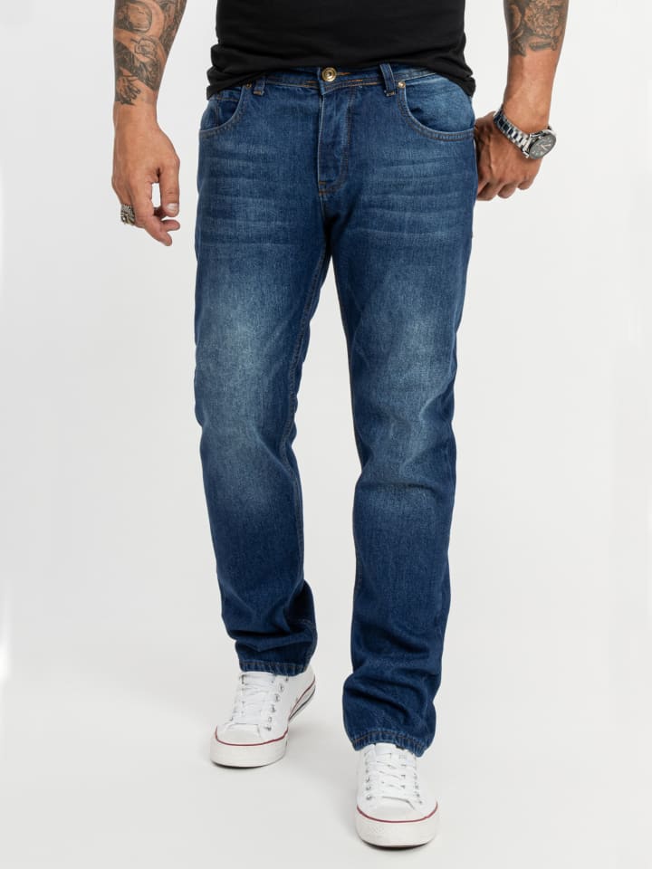 Rock Creek Jeans Straight Leg in Blau günstig kaufen