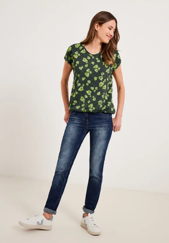 CECIL Printshirt mit Smockdetail