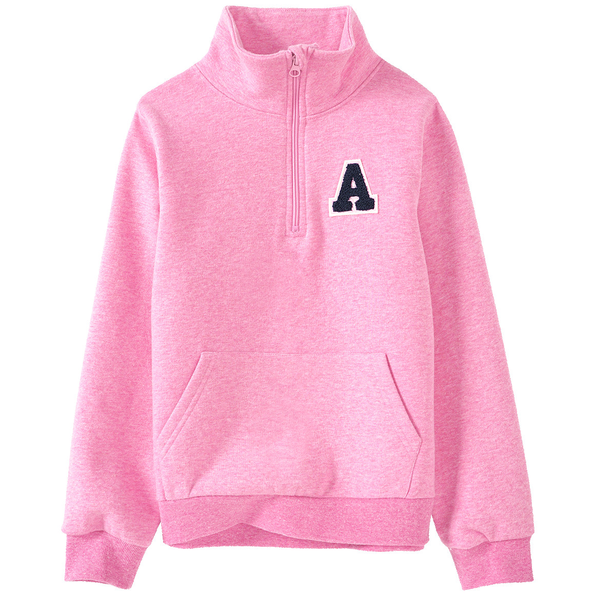 Mädchen Sweatshirt mit Stehkragen