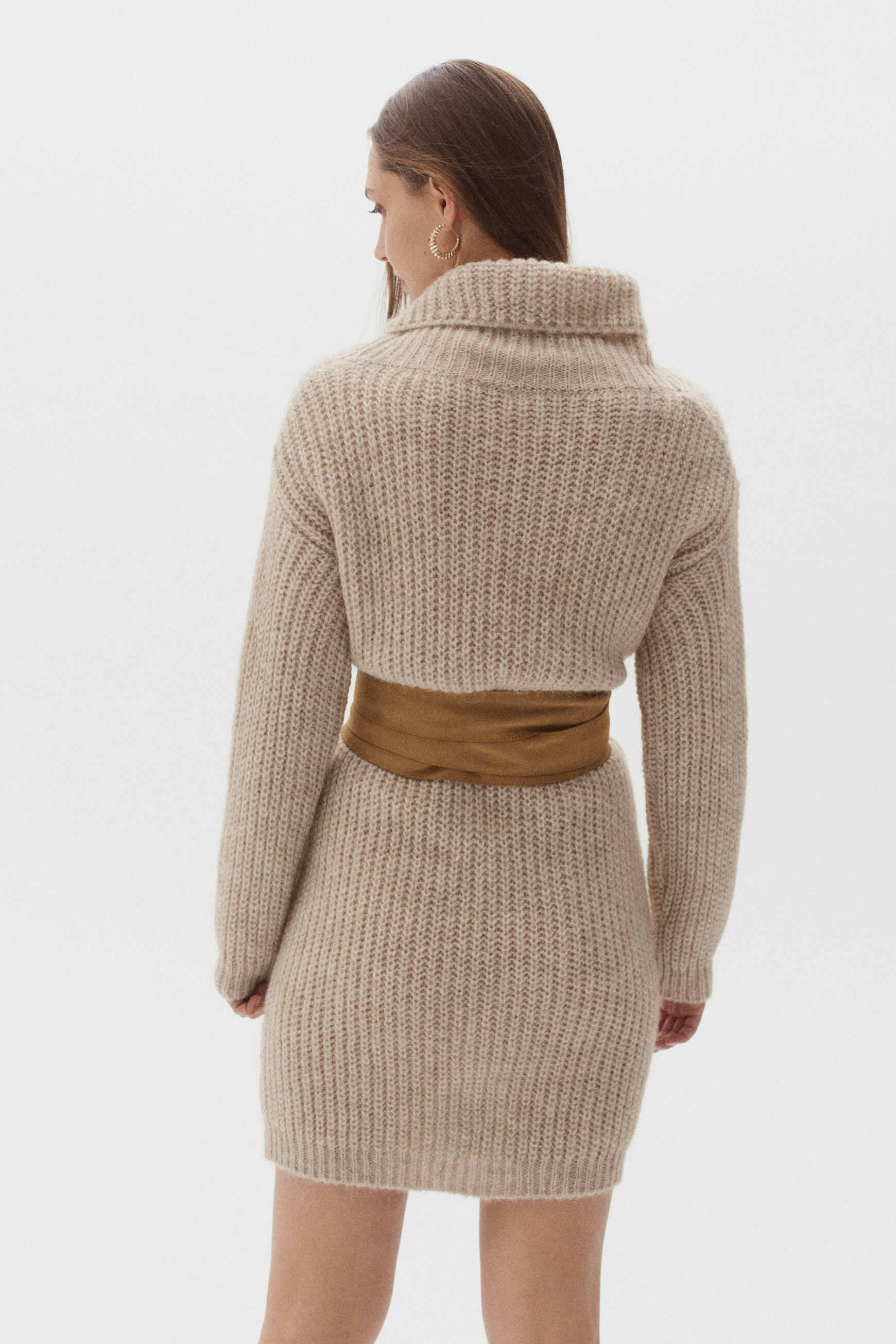 robe dona beige femme