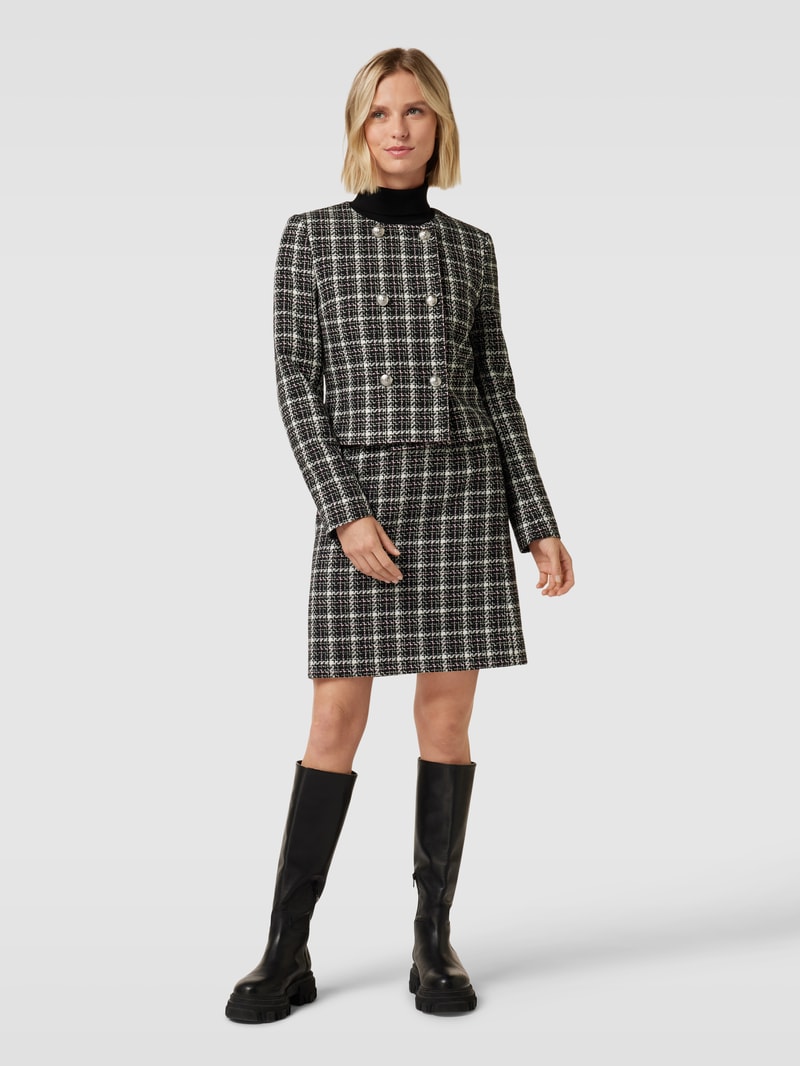 Blazer in Bouclé-Optik in rosé
