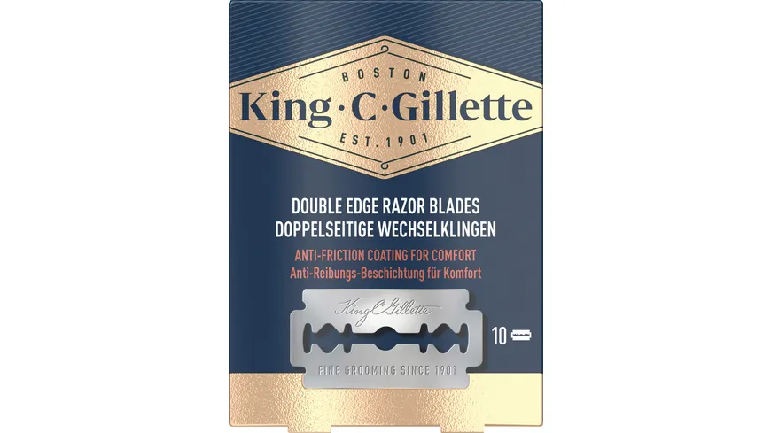 King C. Gillette Klingen für Rasierhobel