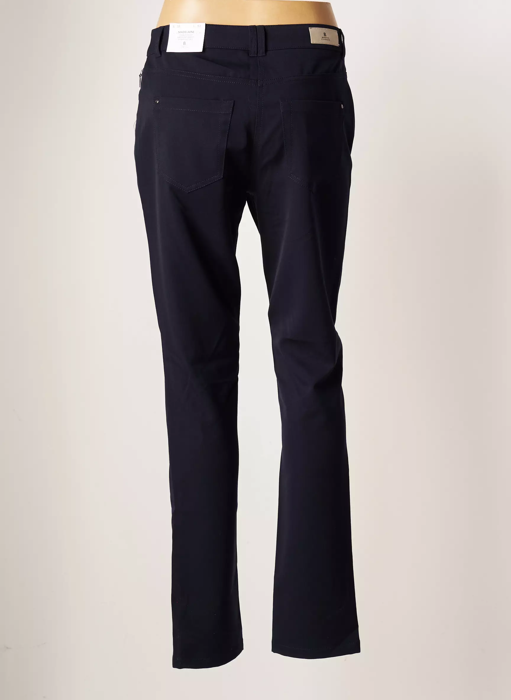 Brandtex Pantalons Slim Femme couleur bleu