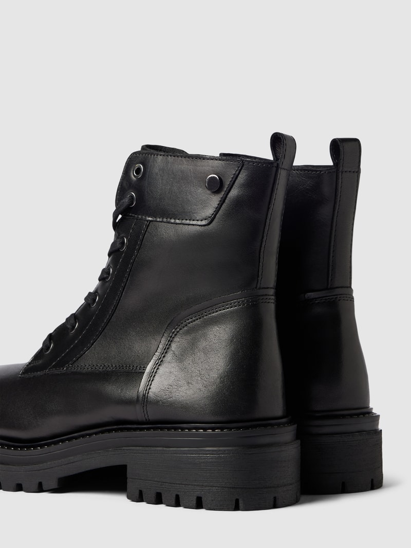Bikerboots mit Schnürverschluss Modell 'IRIDEA' in schwarz