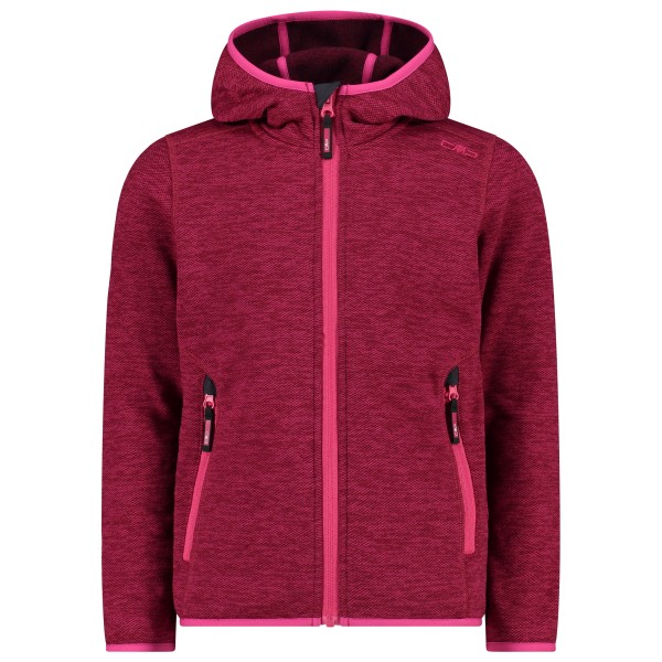 CMP - Girl's Jacket Fix Hood Jacquard Knitted 3H19825 - Fleecejacke