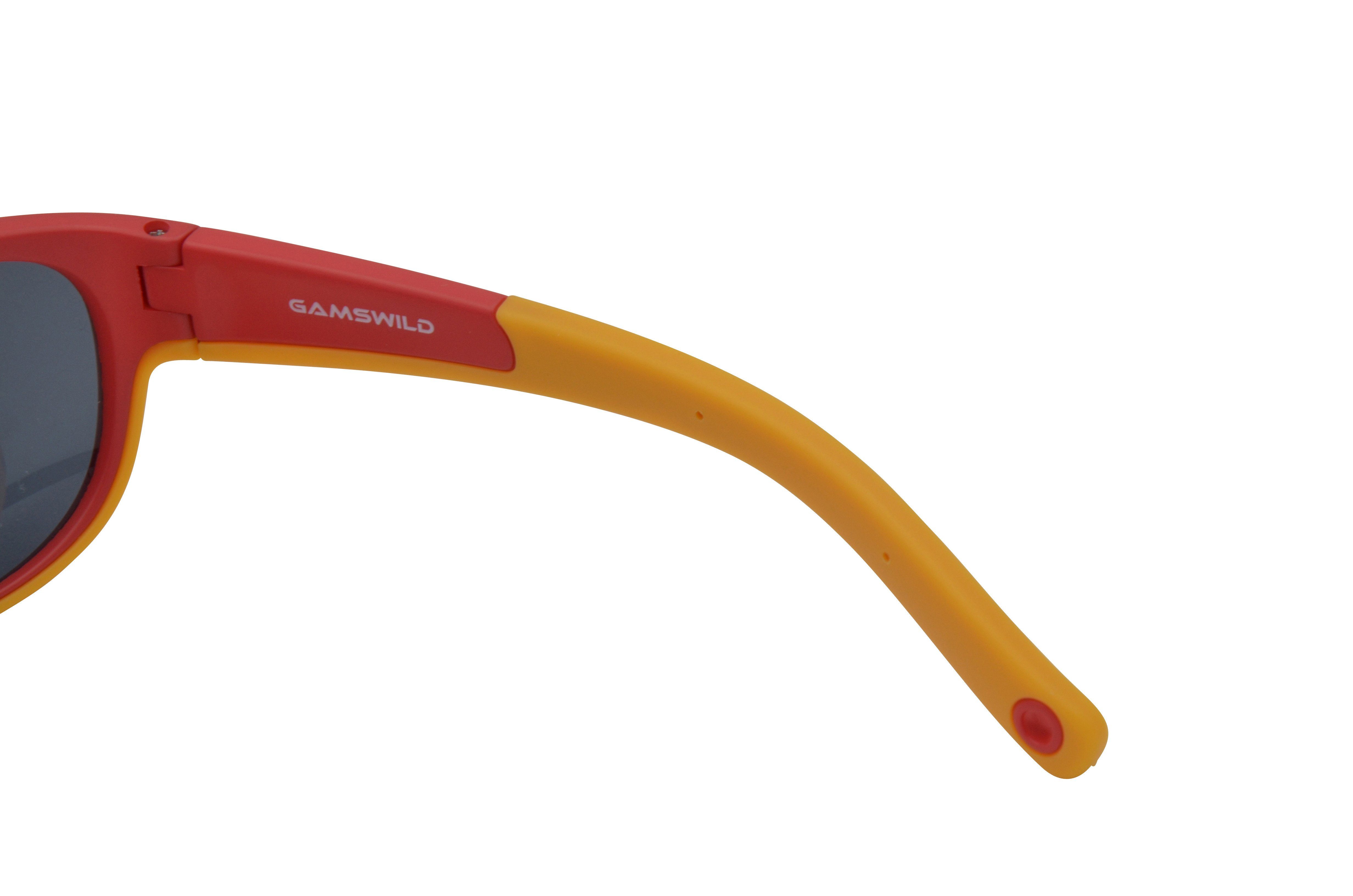 Gamswild Sonnenbrille WK7421 GAMSKIDS Kinderbrille 2-5 Jahre Kleinkindbrille Mädchen Jungen kids Unisex, mintgrün, pink, rot-orange incl. Brillenband