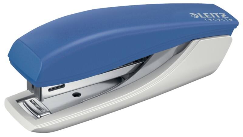 Leitz NeXXt Mini-Heftgerät 56170035 Halbstreifen Nr. 10 Blau 10 Blatt Kunststoff, Metall