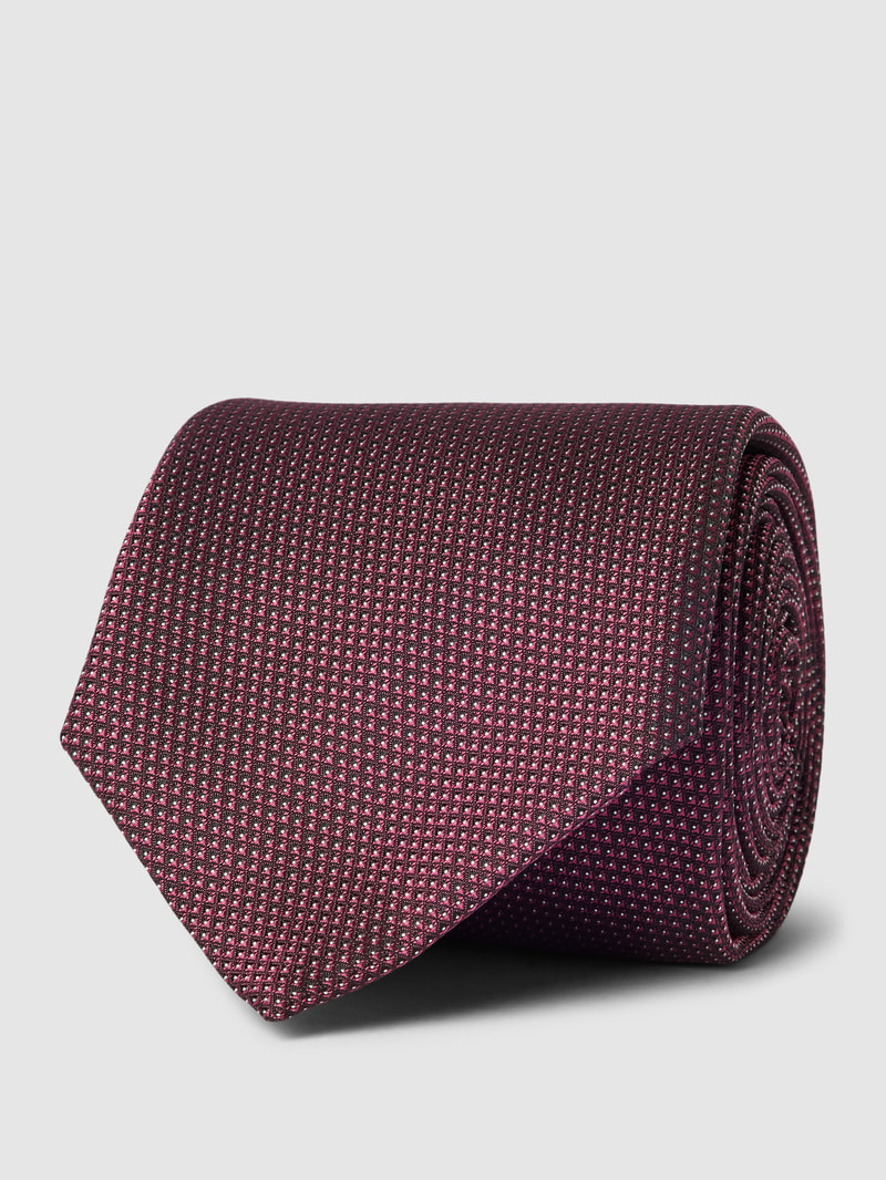 Krawatte mit Allover-Muster in fuchsia