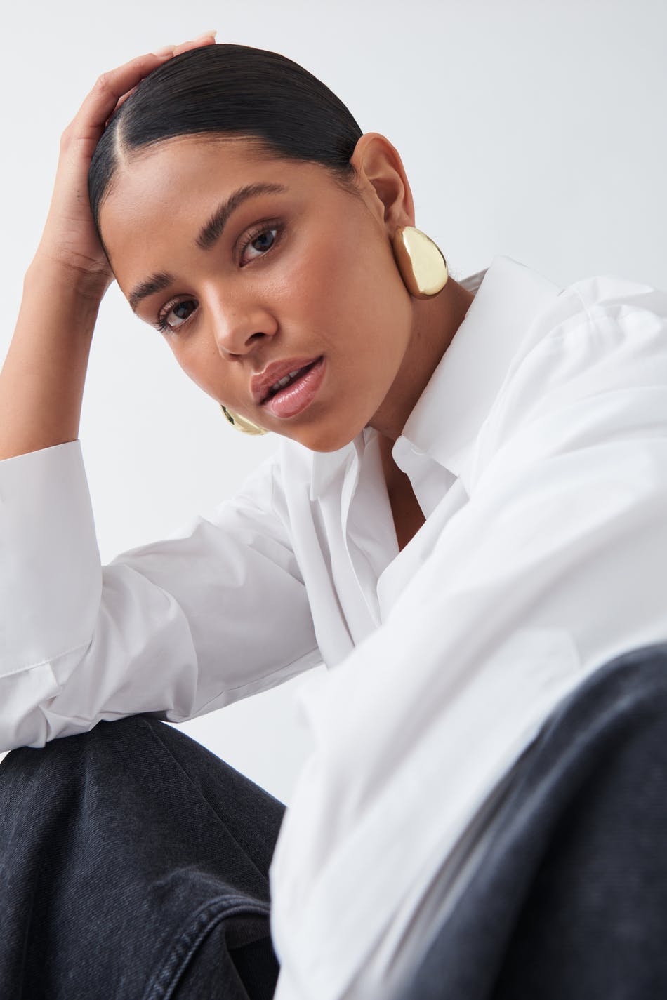 Big drop earrings