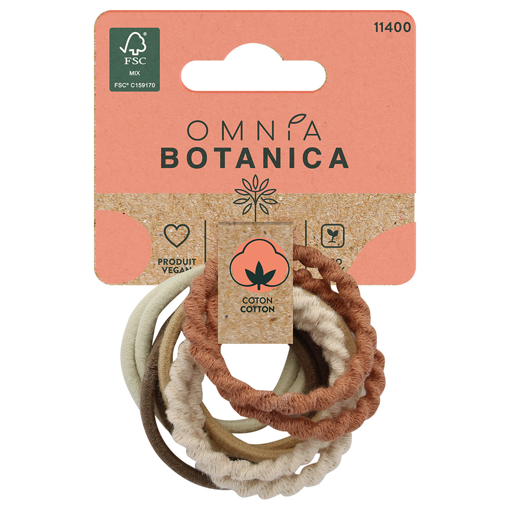 Omnia Botanica ELASTIQUES TORSADES EN COTON X10 ELASTIQUES