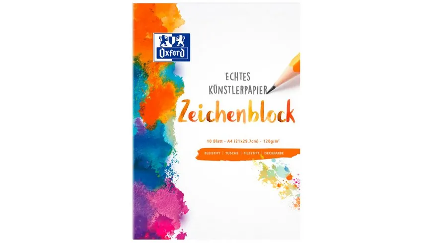 ZEICHENBLOCK Oxford,A4  20 Blatt  120 g/qm