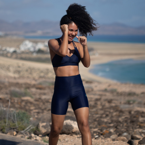 SHORT HIGH WAIST TIGHT  CHILL DARK BLUE Damen - Shorts