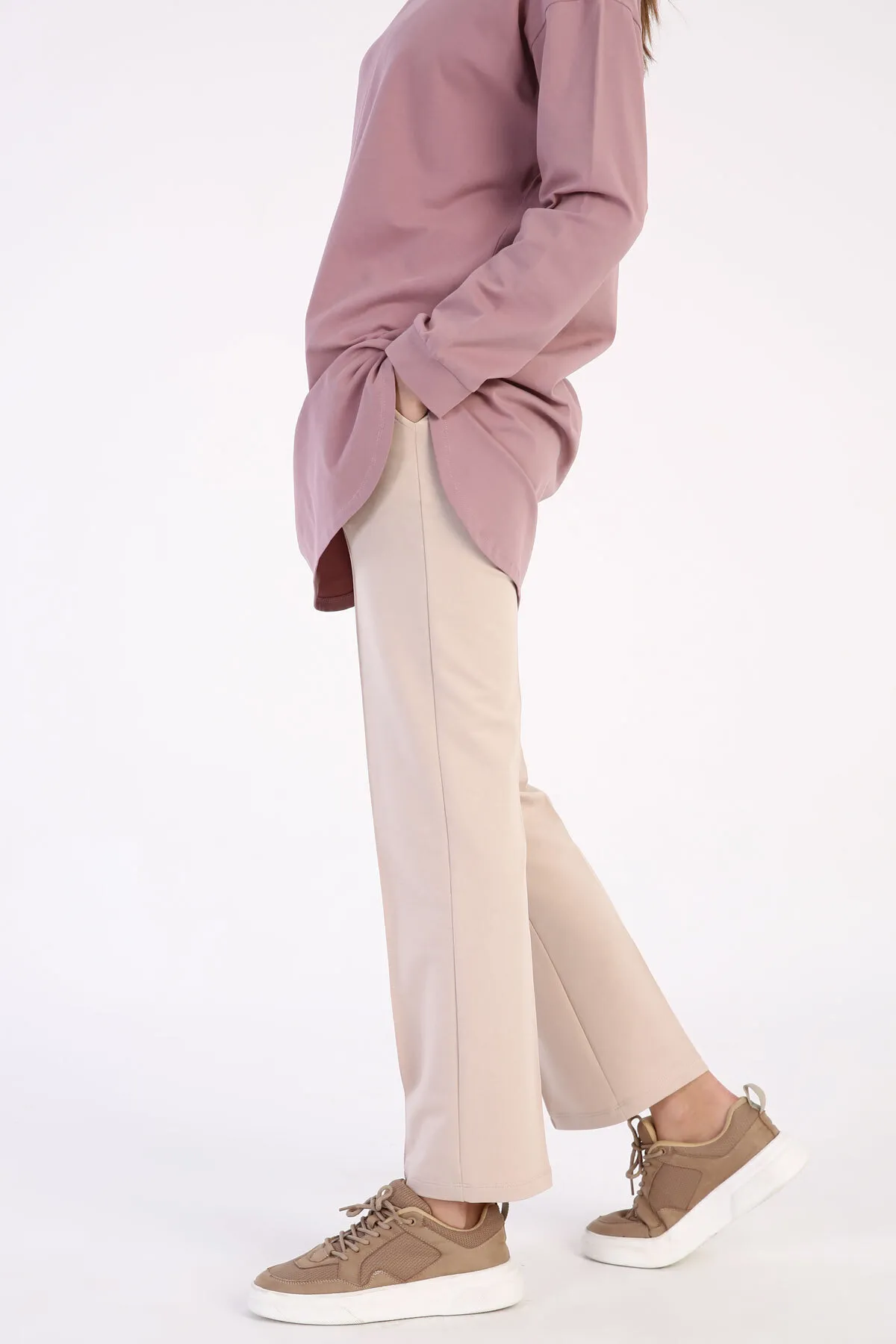 ALLDAY  Beige Jogginghose mit Taschen