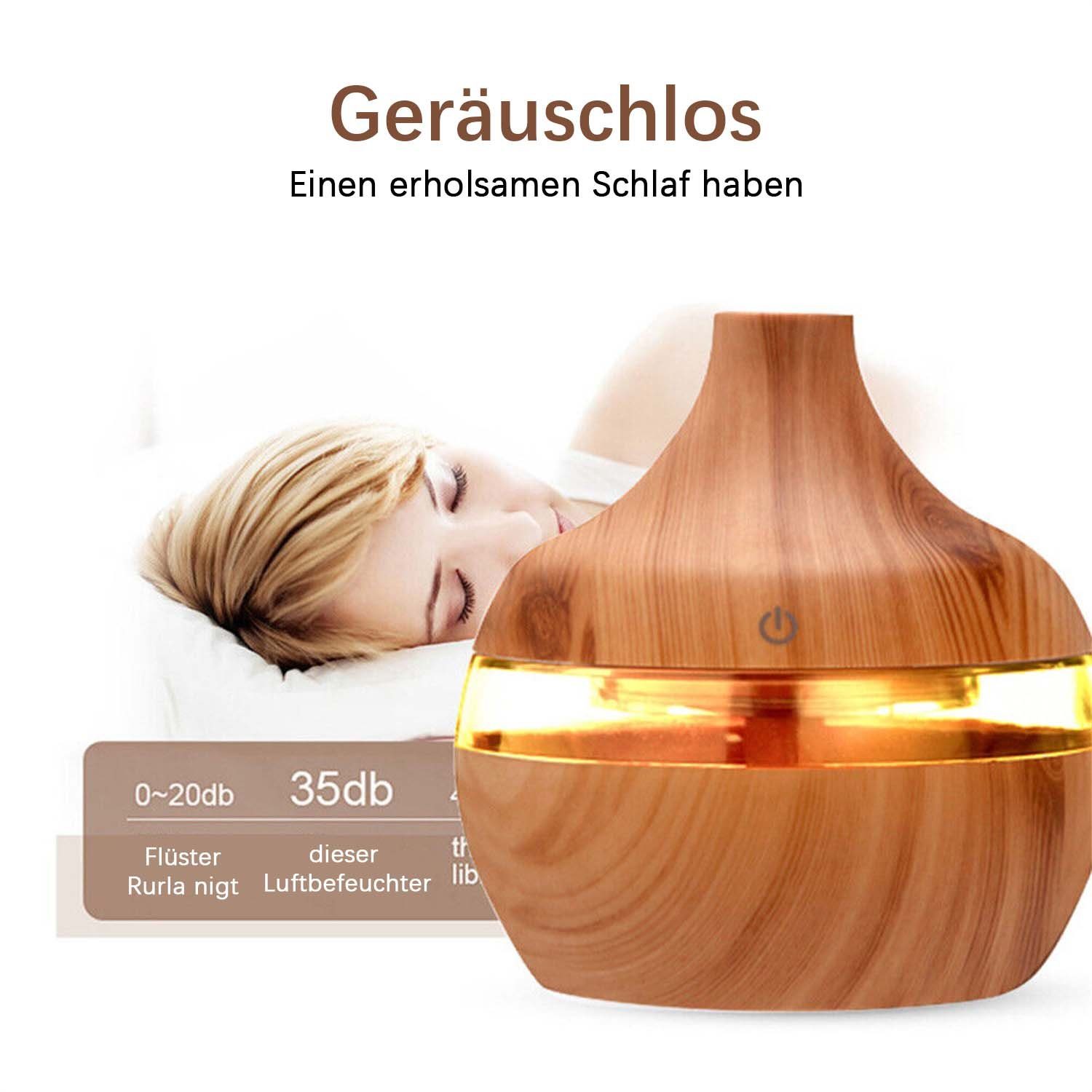 Yoyaxi Luftbefeuchter Luft-Aromatherapie-Reiniger, LED-Luftbefeuchter für ätherische Öle, Ultraschall-Aroma-Diffusor
