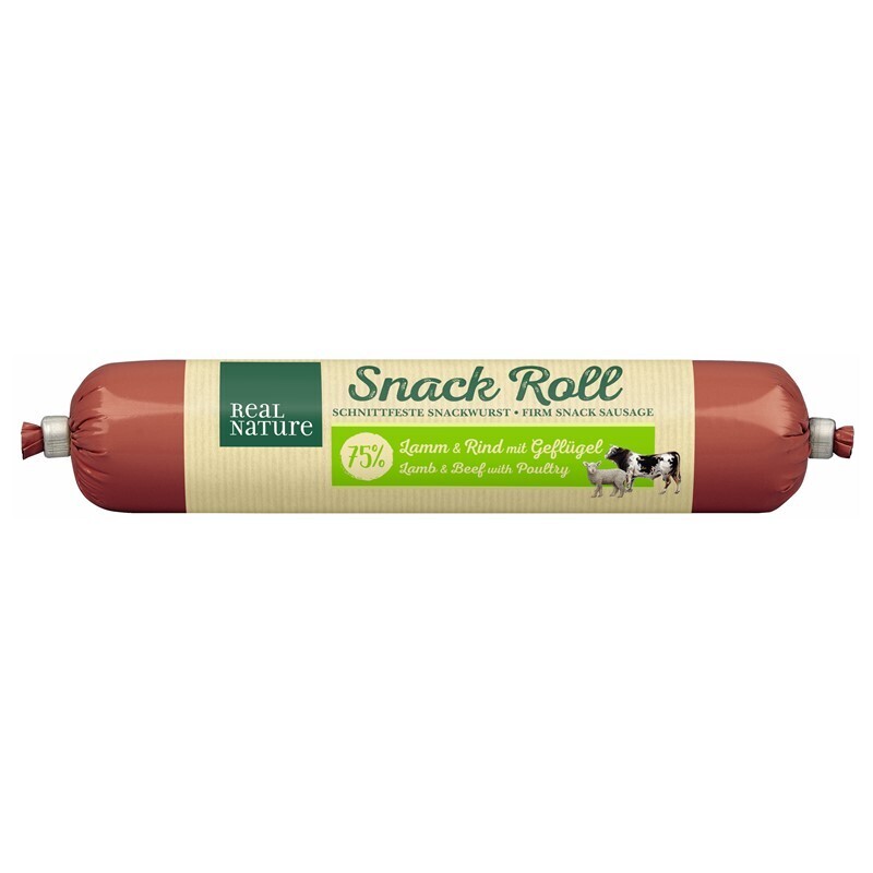 REAL NATURE Snacks REAL NATURE Snackwurst 12x80g Lamm & Rind mit Geflügel