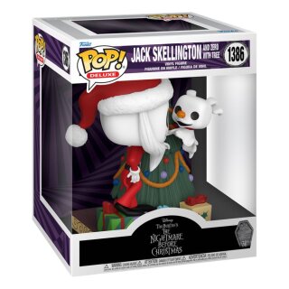 Nightmare before Christmas 30th POP! Deluxe Vinyl Figur - Jack & Zero w/Tree
