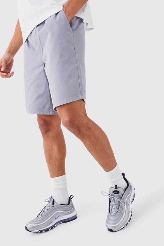 Lockere graue Shorts