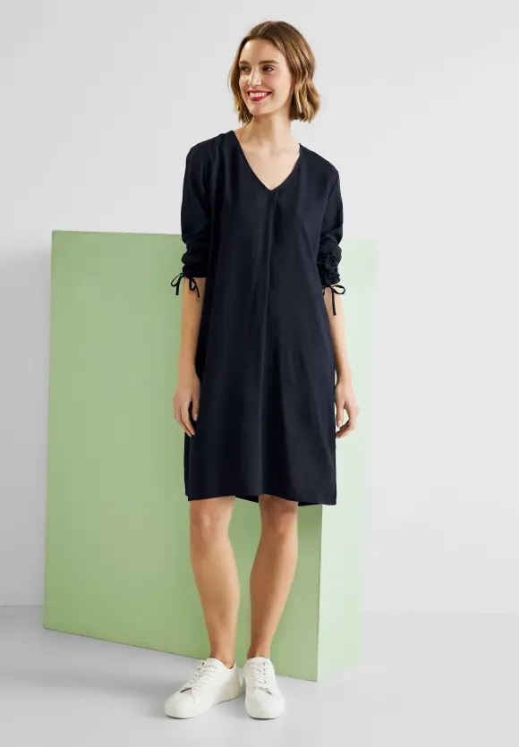 Street One Kleid mit Ärmelraffung