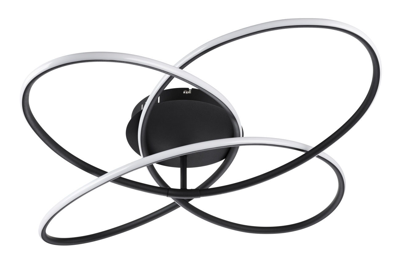 Globo Lighting - PANDA - Deckenleuchte Metall schwarz matt, LED