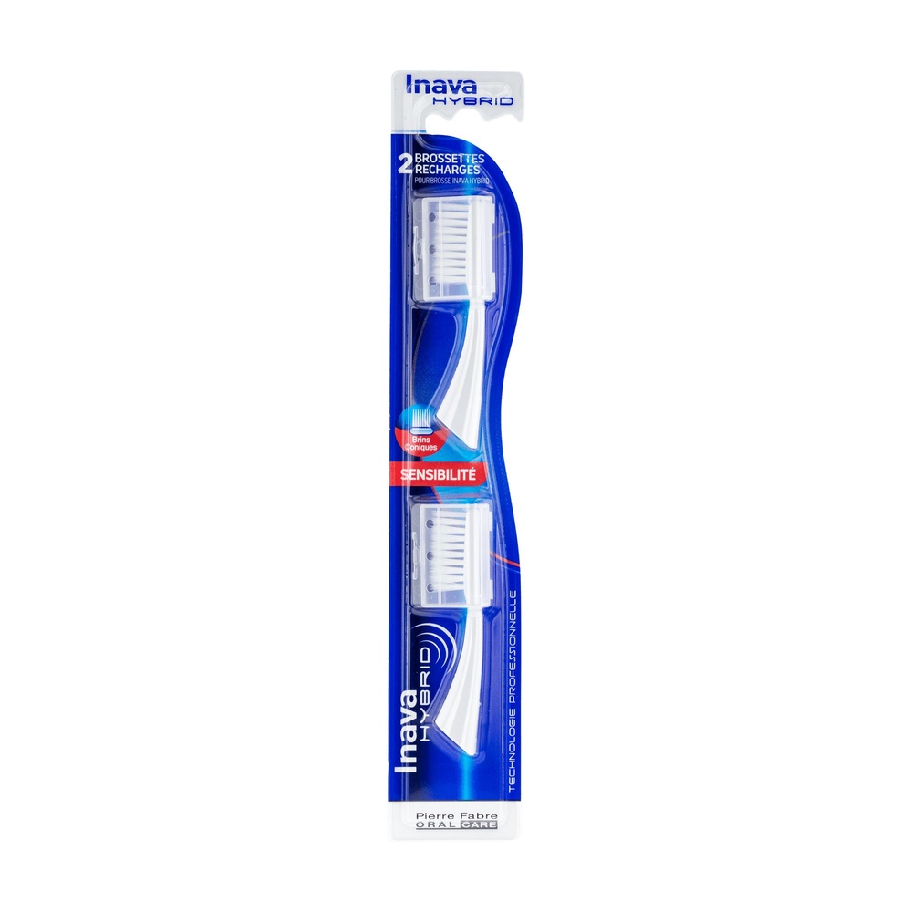 Oral Care INAVA HYBRID Têtes 20/100 (blister de 2unités) Brosse à dents électrique