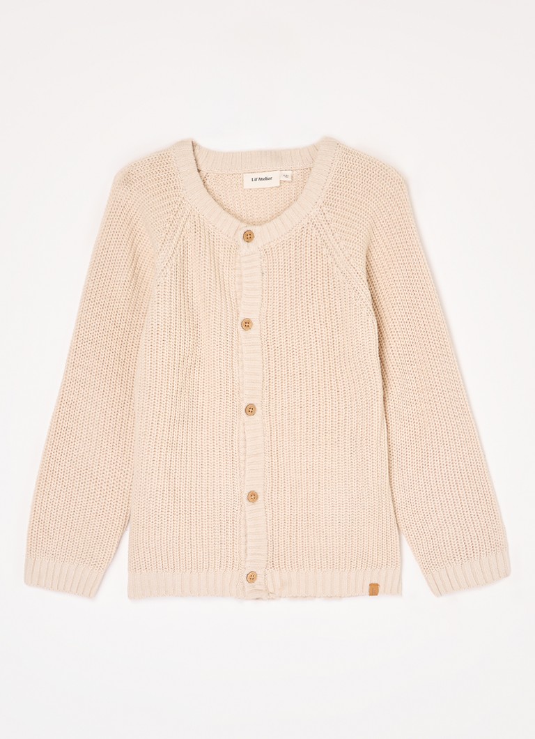 Lil 'Atelier NMNEmlen chunky knit cardigan made of organic cotton