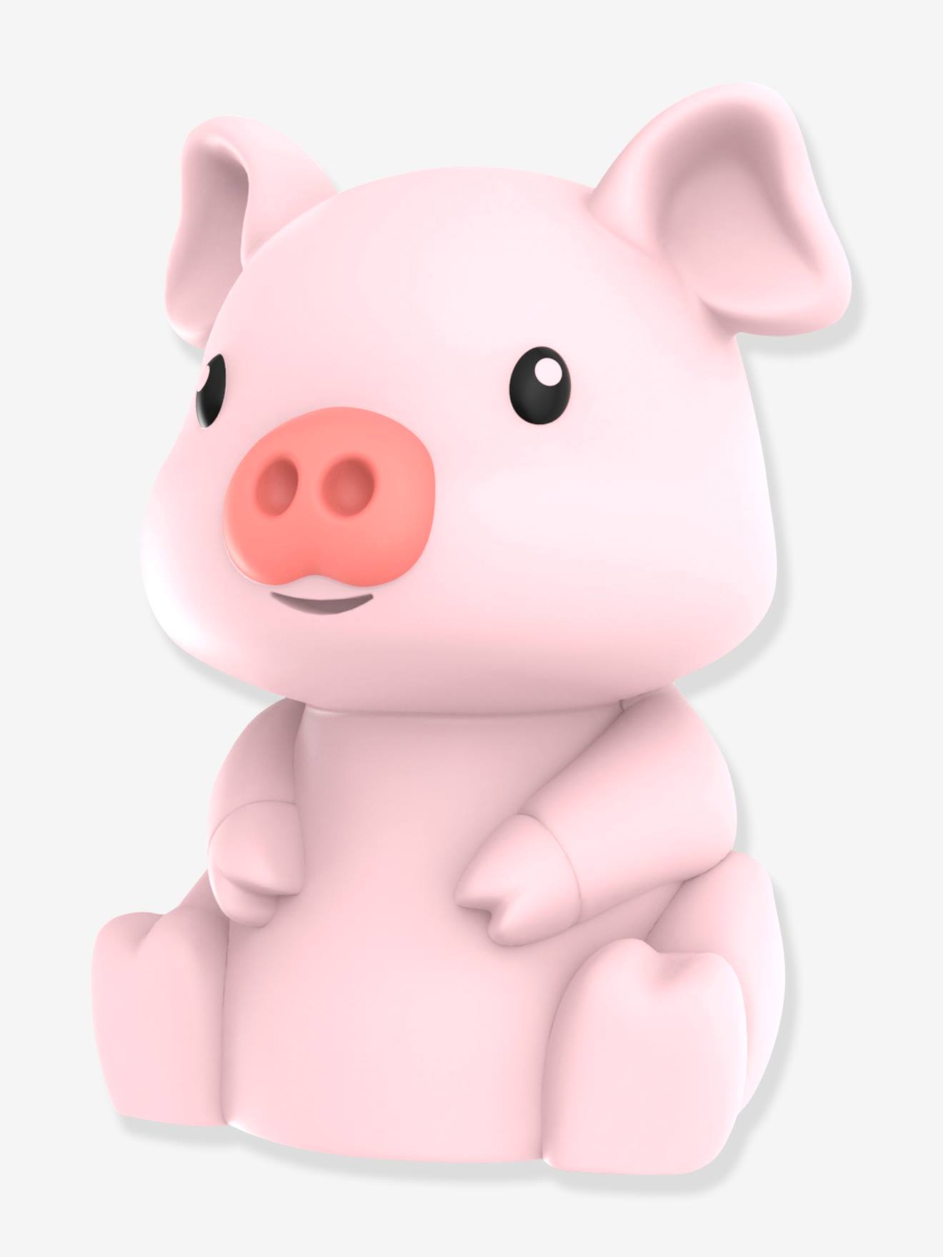 Kleines Kinderzimmer Schweinchen-Nachtlicht DHINK - rosa