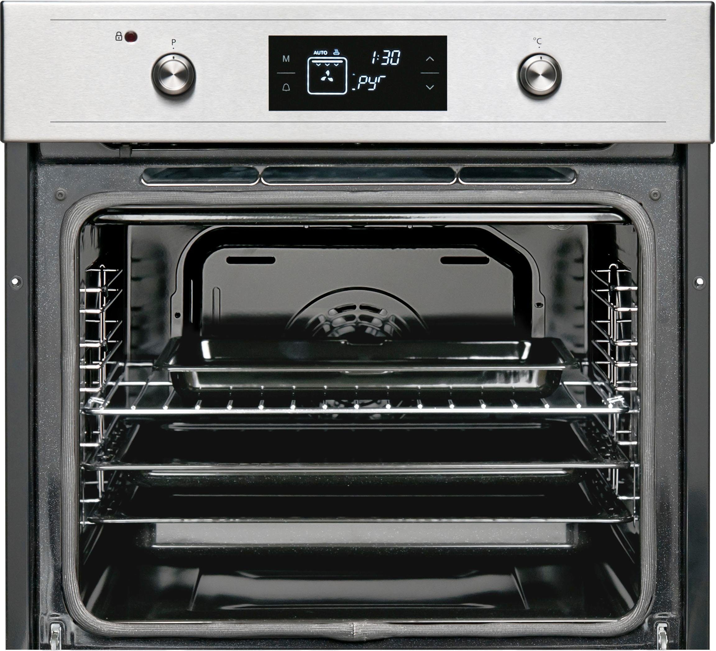 Sharp Pyrolyse Backofen K-61V28IM1-EU, Pyrolyse-Selbstreinigung