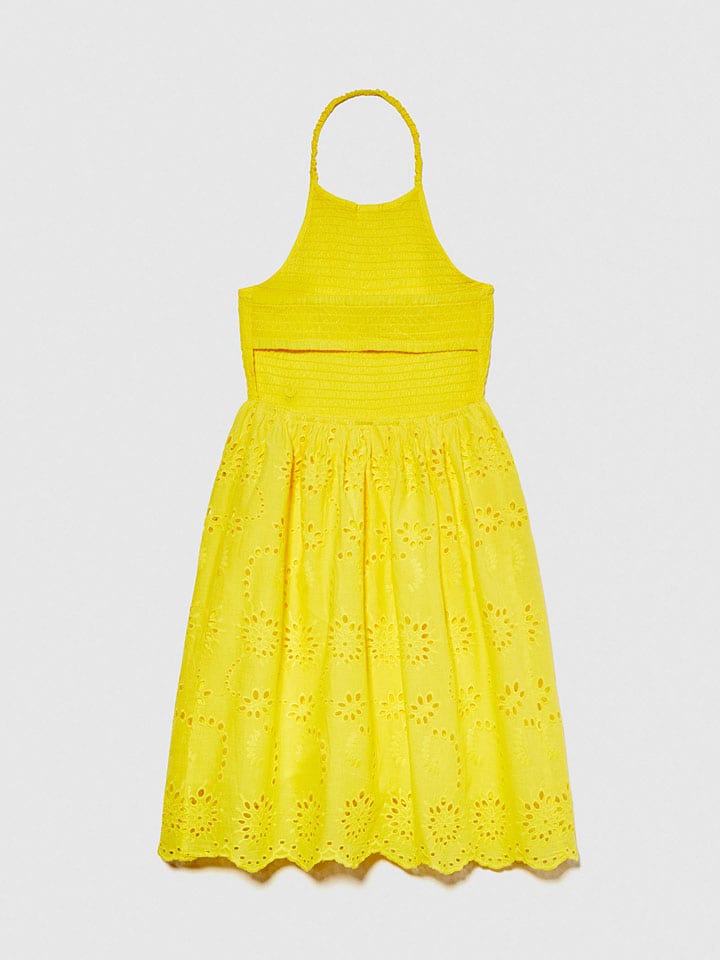Sisley Kleid in Gelb günstig kaufen