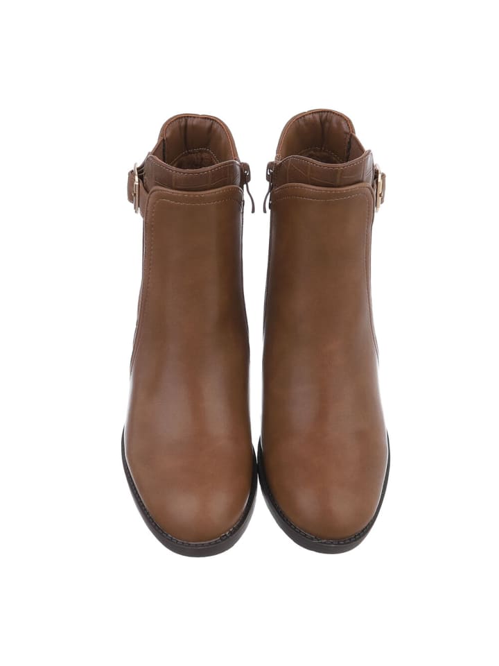 Ital-Design Stiefelette in Hellbraun günstig kaufen