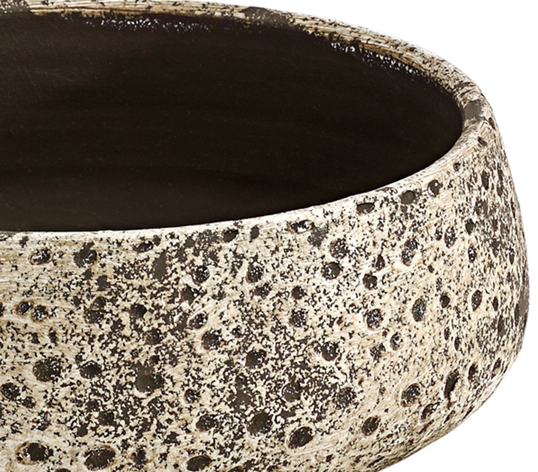 Dehner Übertopf Pflanzschale Stef, Ø 24 cm, handgefertigt