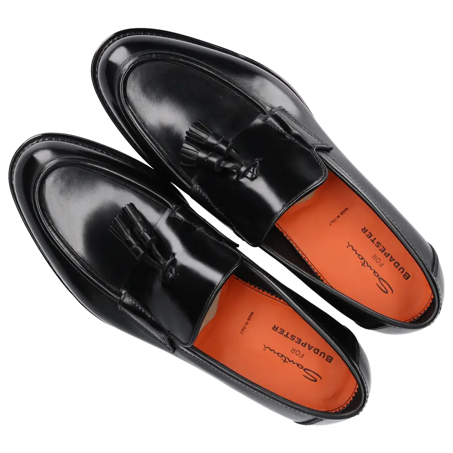 Santoni - Loafer 18358 Kalbsleder - schwarz