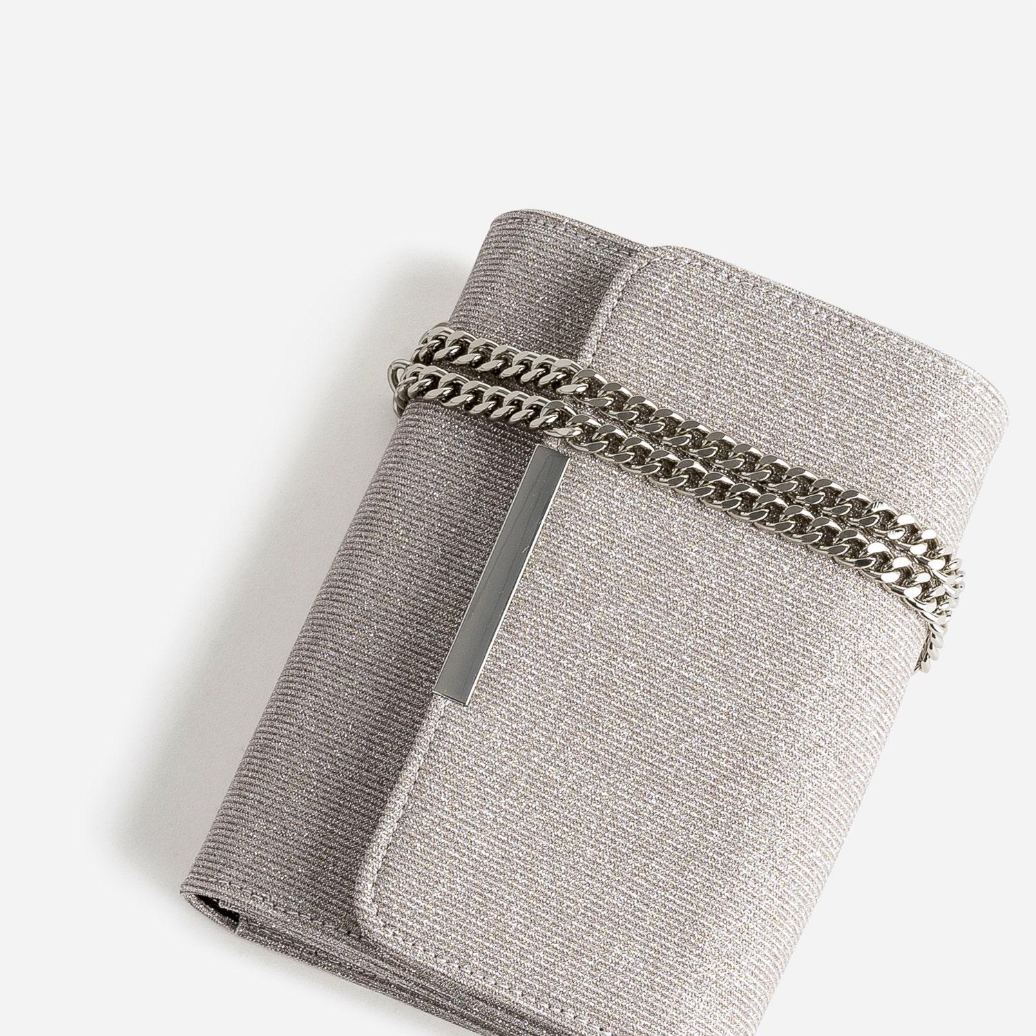Sac à main TEXTO beige pailleté