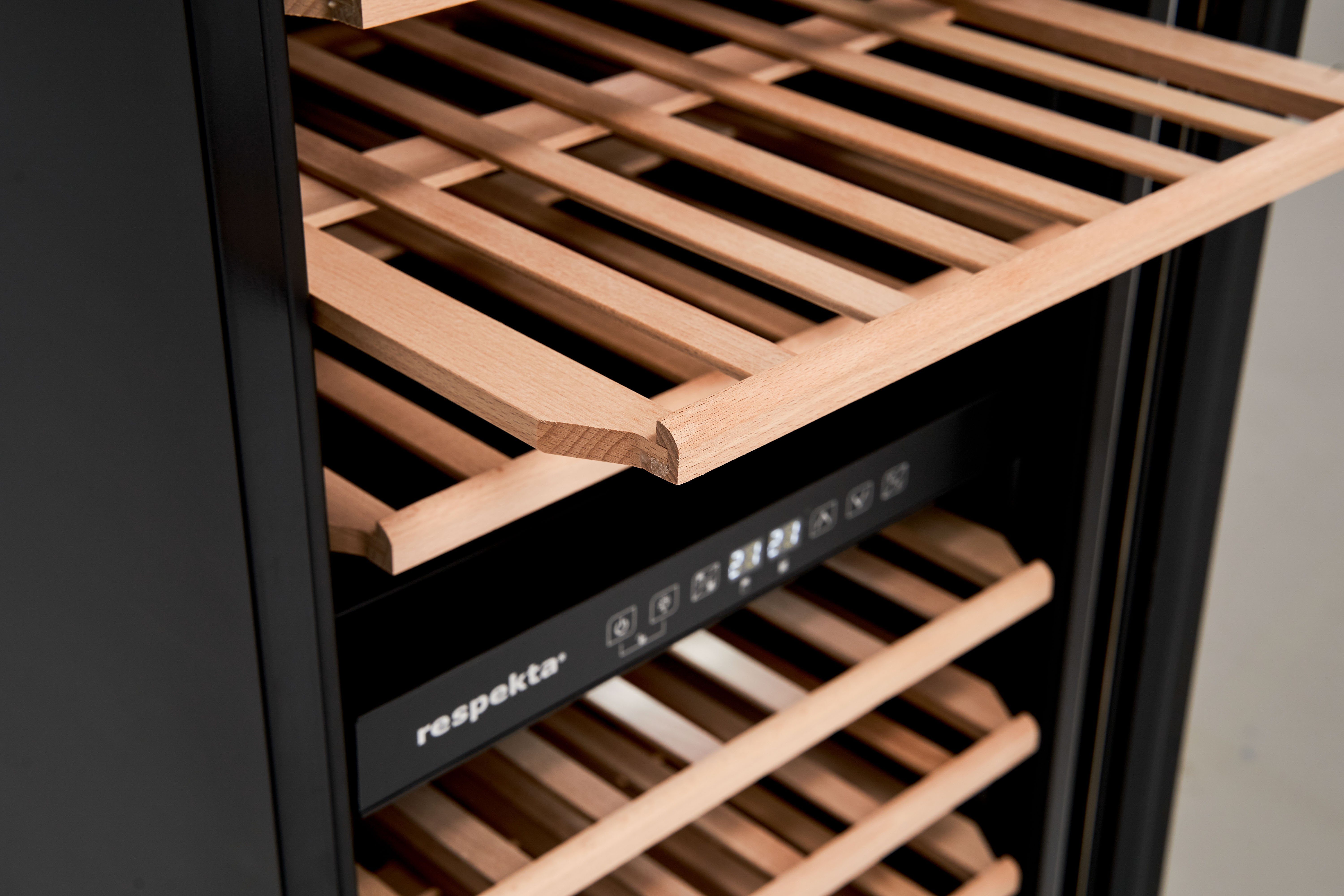 RESPEKTA Weinkühlschrank Weinkühlschrank WKS77, für 77 Standardflaschen á 0,75l