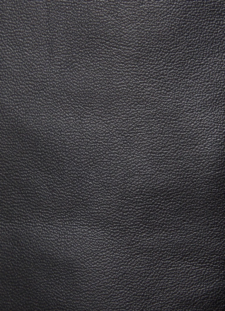 Gonna a tubino midi a vita alta Setora di HUGO BOSS in pelle di agnello con spacco laterale