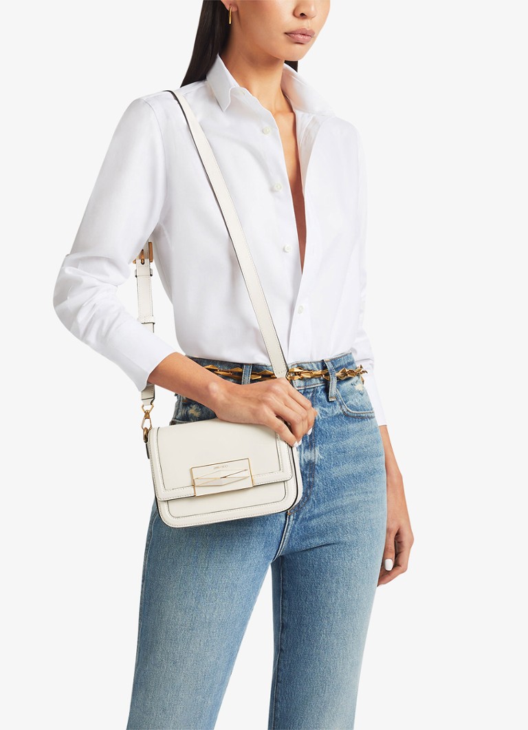 Borsa a tracolla Jimmy Choo in pelle di vitello con motivo a rombi