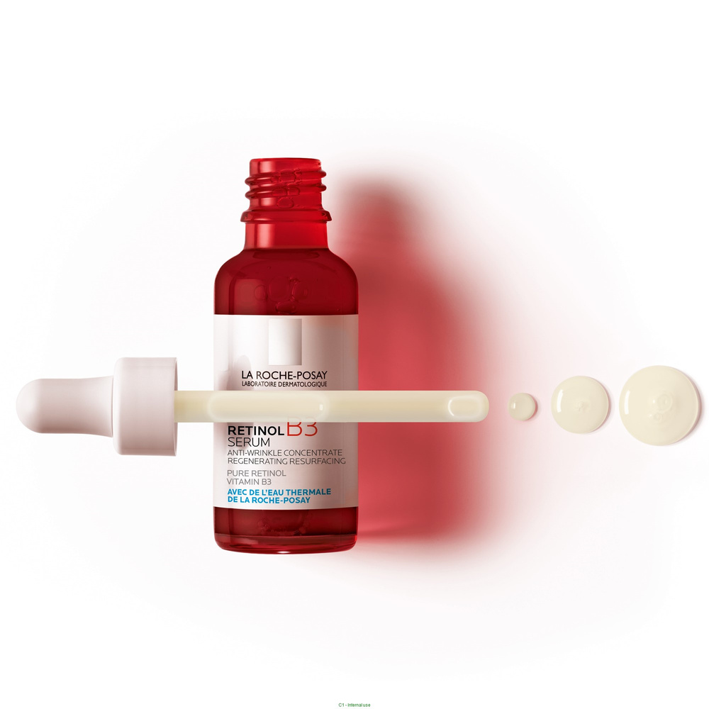 La Roche-Posay Retinol B3 Sérum visage anti-rides régénérant resurfaçant au rétinol, tous types de peaux